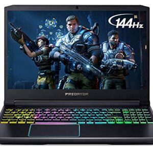 Acer Predator Helios 300 Gaming Laptop, Intel Core i7-9750H, GeForce GTX 1660 Ti, 15.6" Full HD 144Hz Display, 3ms Response Time, 16GB DDR4, 512GB PCIe NVMe SSD, RGB Backlit Keyboard, PH315-52-710B