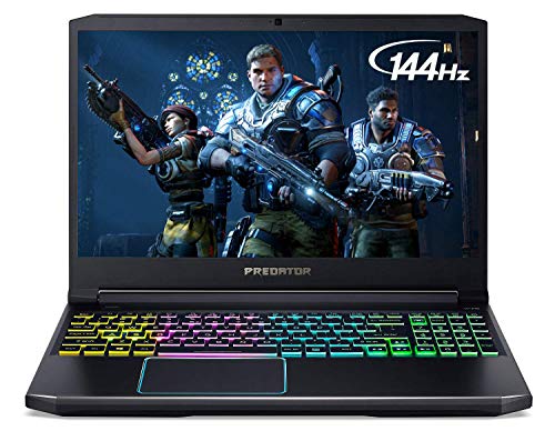 Acer Predator Helios 300 Gaming Laptop, Intel Core i7-9750H, GeForce GTX 1660 Ti, 15.6" Full HD 144Hz Display, 3ms Response Time, 16GB DDR4, 512GB PCIe NVMe SSD, RGB Backlit Keyboard, PH315-52-710B