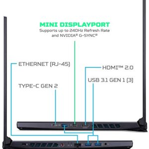 Acer Predator Helios 300 Gaming Laptop, Intel Core i7-9750H, GeForce GTX 1660 Ti, 15.6" Full HD 144Hz Display, 3ms Response Time, 16GB DDR4, 512GB PCIe NVMe SSD, RGB Backlit Keyboard, PH315-52-710B