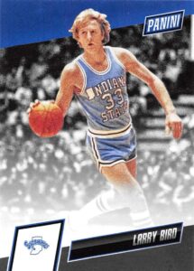 2019 panini national convention silver pack set college multisport #lb larry bird indiana state sycamores official sports trading card from panini america