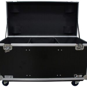 Harmony Audio HCUT4422W Pro Audio DJ Touring 44x22x22 Utility Road Trunk Case Wheels