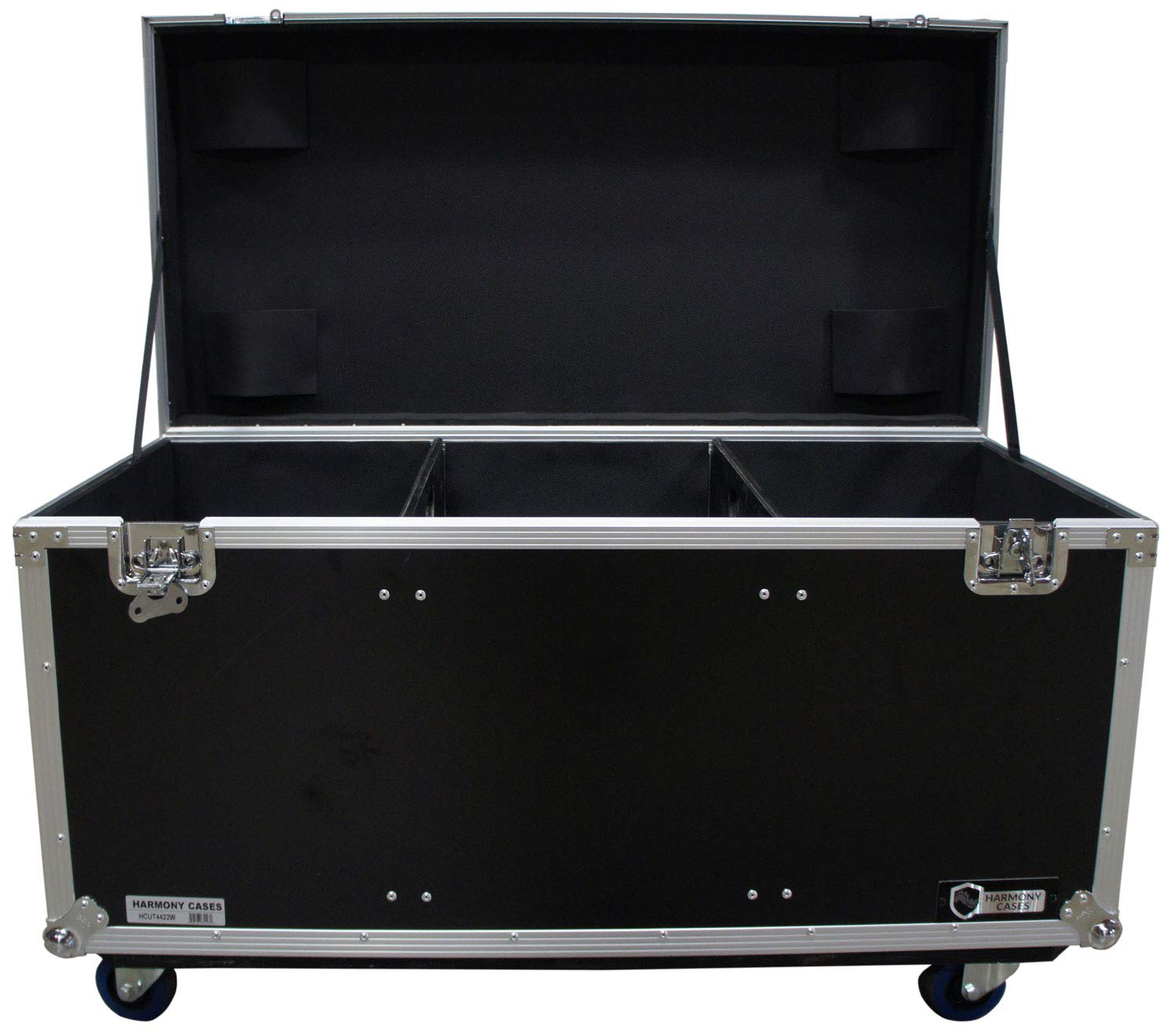 Harmony Audio HCUT4422W Pro Audio DJ Touring 44x22x22 Utility Road Trunk Case Wheels