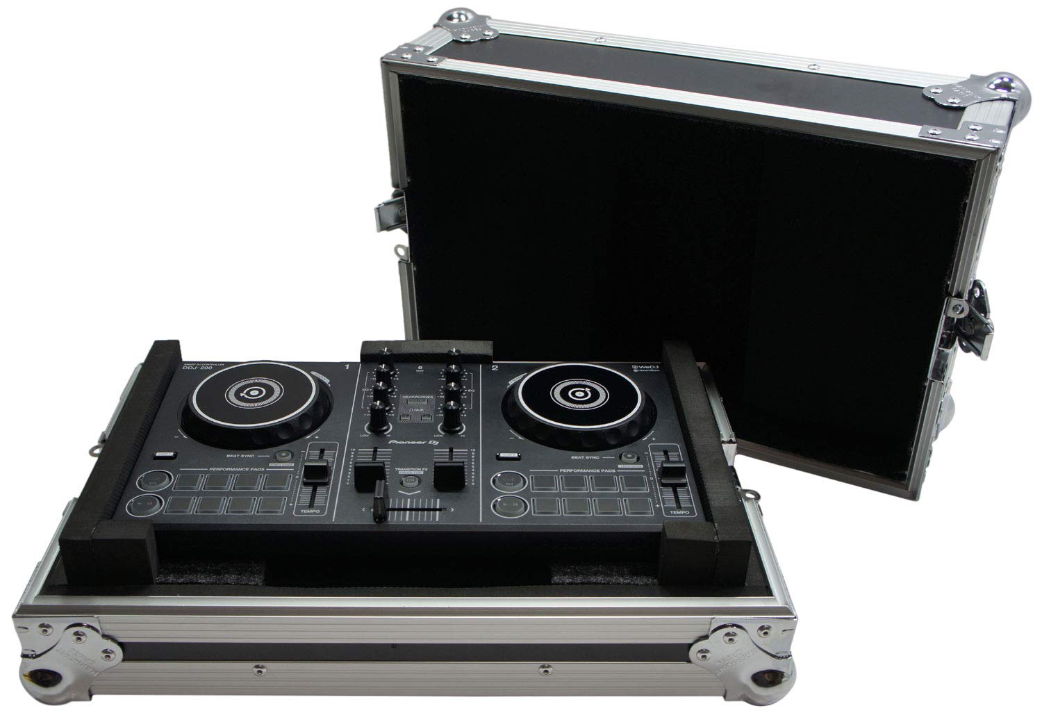 Harmony Audio HCDDJ200 Flight Glide Laptop Stand Tray DJ Custom Case Compatible with Pioneer DDJ-200