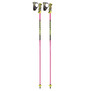 leki unisex_adult sports ski pole, pink-black-white-yellow,