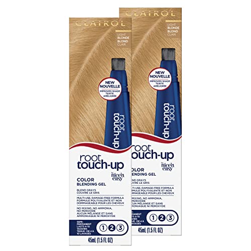 Clairol Root Touch-Up Semi-Permanent Hair Color Blending Gel, 8 Blonde, Pack of 2