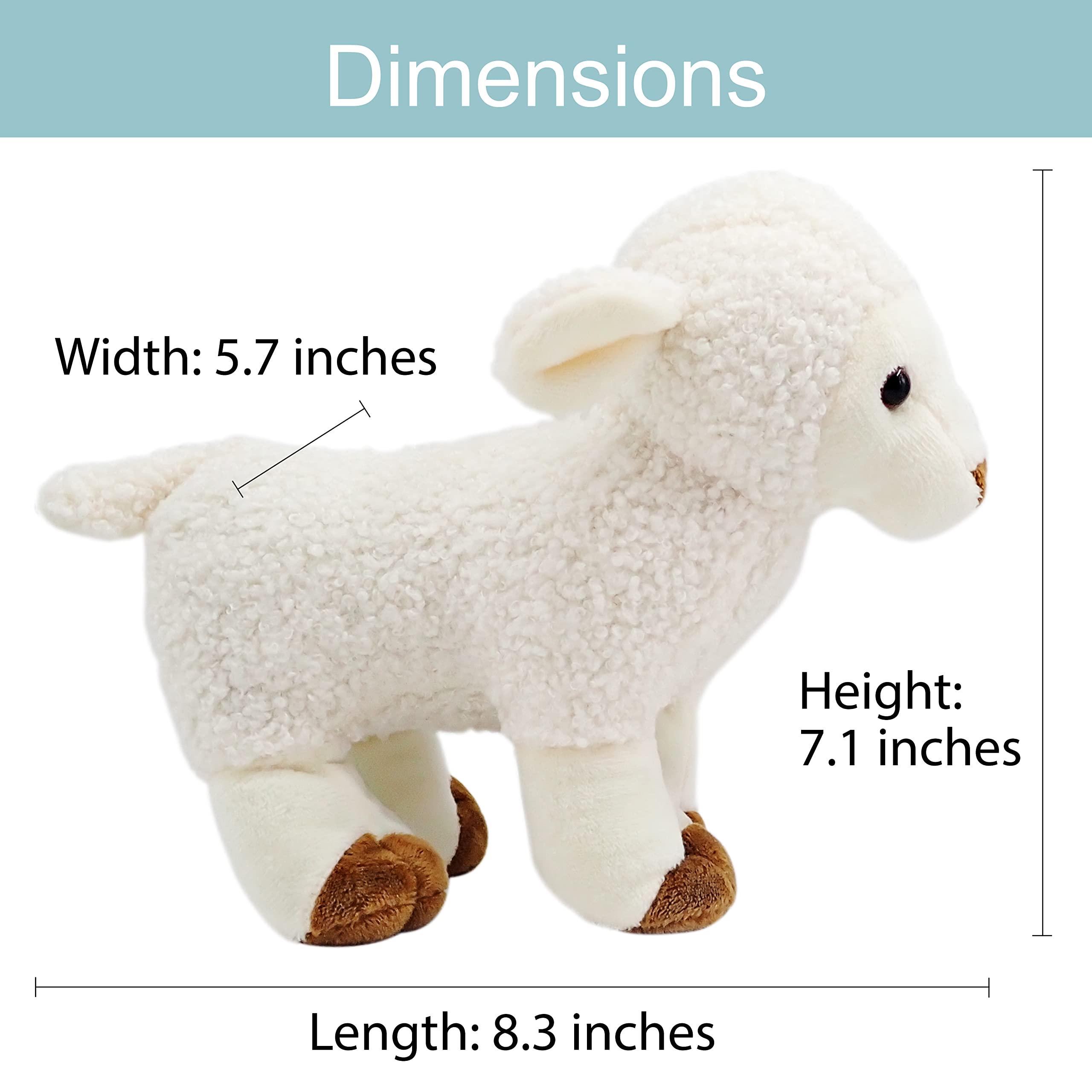 My Little Lamb - Singing Lamb w/Audio Bible, Stories and Songs (3+), Musical Stuffed Animal for Baby – Christian Toy for Children to Help Sleep & Memorize The Bible – Ideal Gift for Kids