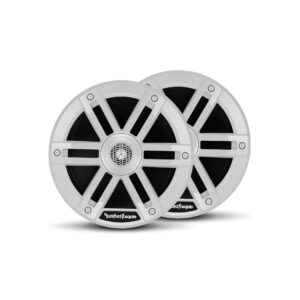 rockford fosgate m0-65 marine grade 6.5" coaxial full range speakers - white (pair)