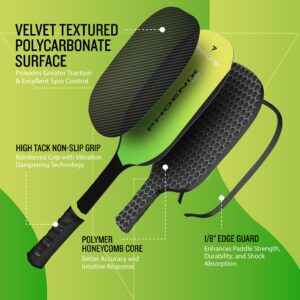 Paddletek Phoenix G6 Pickleball Paddle | Professional Pickleball Paddles with Honeycomb Core, Polycarbonate Surface, Graphite PolyCore & High Tack Performance Grip | USAPA Approved