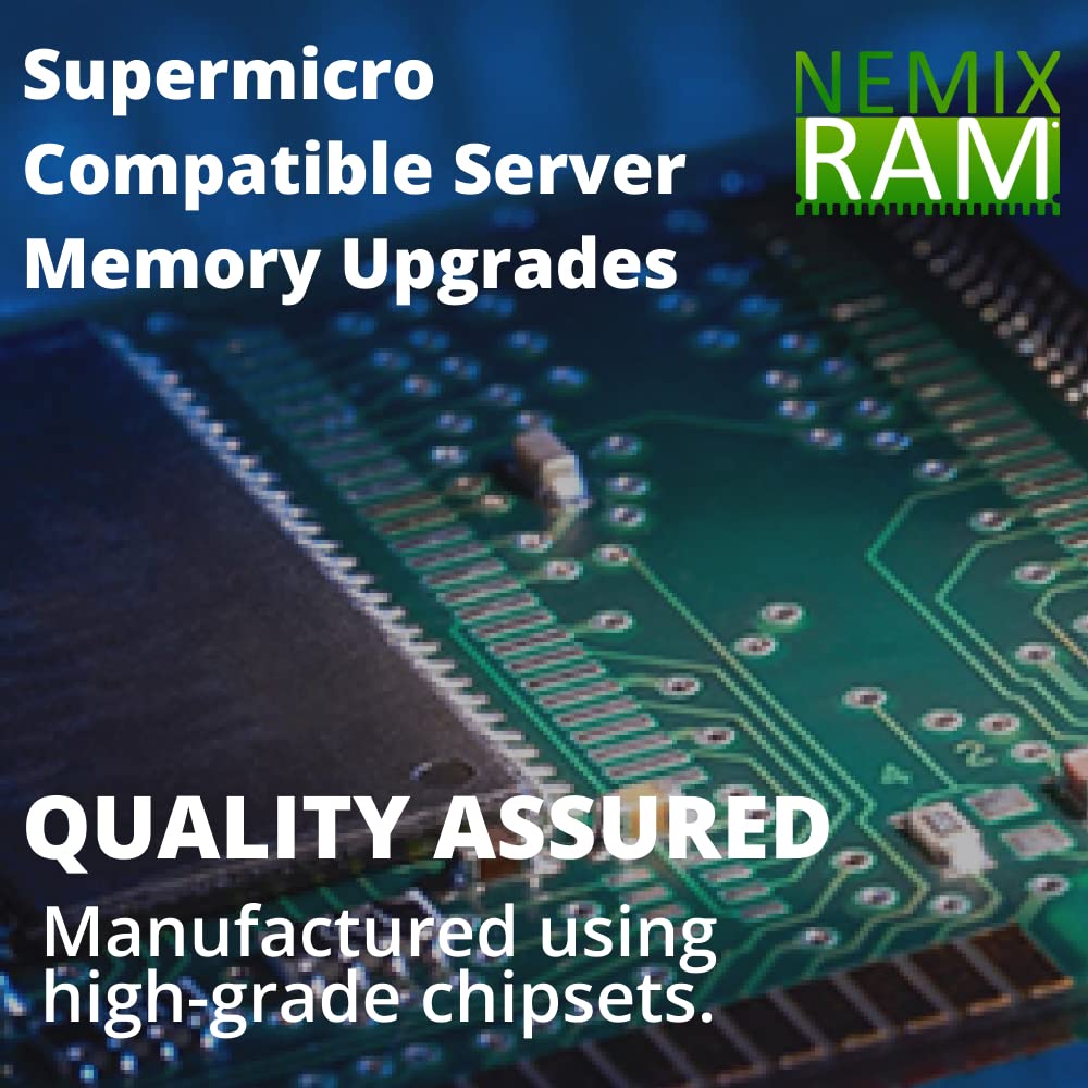 NEMIX RAM Supermicro Compatible MEM-DR464L-HL03-LR26 64GB (1x64GB) DDR4 2666 (PC4 21300) ECC Load Reduced LRDIMM Memory Ram