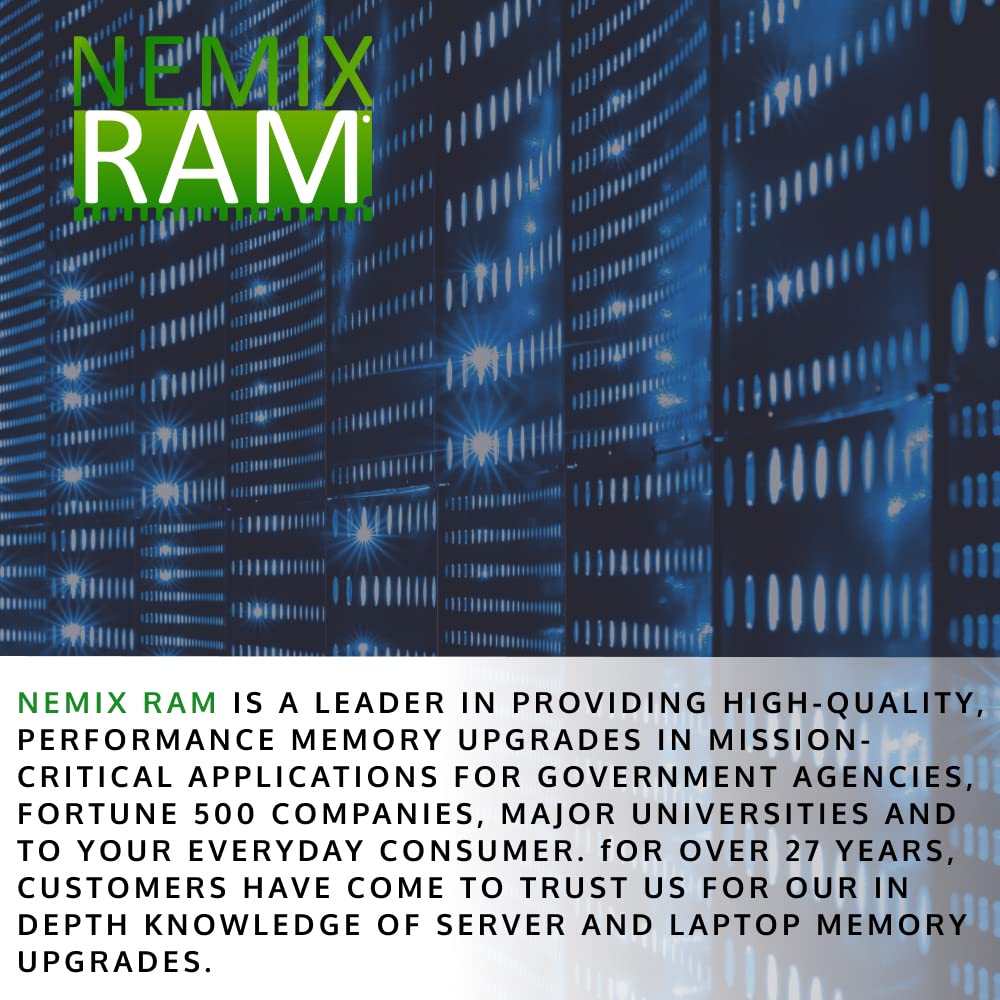 NEMIX RAM Supermicro Compatible MEM-DR464L-HL03-LR26 64GB (1x64GB) DDR4 2666 (PC4 21300) ECC Load Reduced LRDIMM Memory Ram