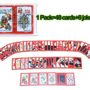 ROYAL Hwatu Korean Flower Card Game, Go-Stop Godori Luxury Hwatu(??) MINARI Movie PropsMin HWA Tu Hwato HWA to for The Royal House Game