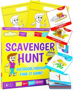 gotrovo scavenger hunt game for kids seek and build 1st edition | kids indoor and outdoor activities for kids ages 4-8 | easter scavenger hunt