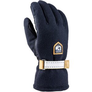 hestra windstopper tour glove - fleece glove for cross country skiing and ski touring - black - 7