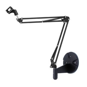 microphone wall mount, suspension mic stand clip for blue yeti snowball,radio broadcasting, voice-over sound, stages,tv stations,youtube