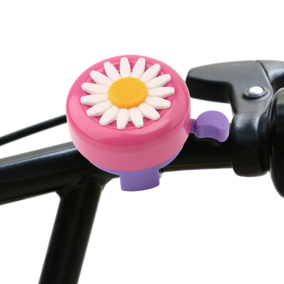 Paliston Kid's Bike Bell Bicycle Bell for Girls Bike Horny Toddler Bike Bells with Streamers Pink Purple