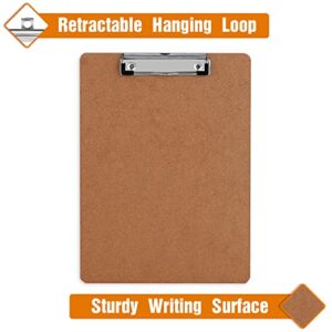 Clipboards, HERKKA 32 Pack Hardboard Office Clipboards Low Profile Clip Standard A4 Letter Size, ECO Friendly