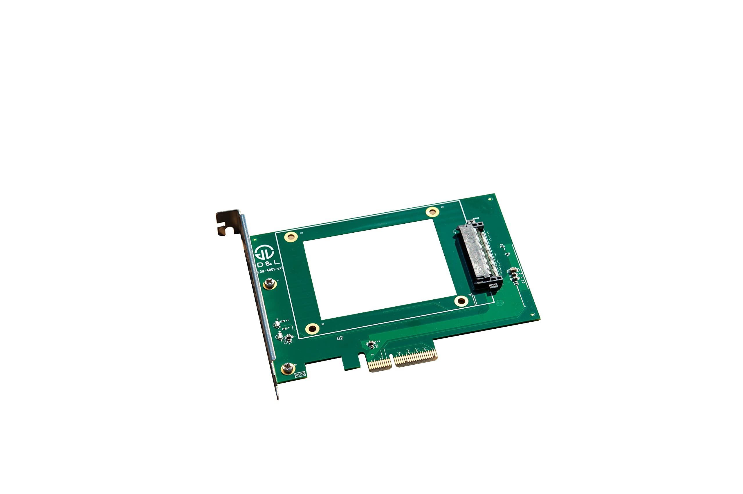 DiLiVing PCIe to NVMe U.2 Adapter, PCIe 4X to SFF-8639 Interface for 2.5" NVMe SSD(PEX4SFF8639)