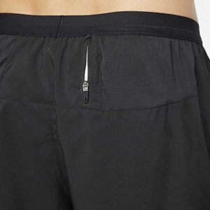 Nike Men's Flex Stride 5" Brief Running Shorts (Black/Reflective Silver, Medium, m)