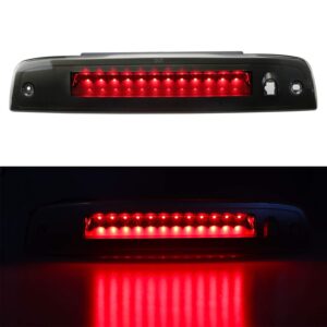 3rd Third Brake Light for 2003-2016 Ford Expedition Lincoln Navigator LED Bar Rear Lamp High Mount Stop light (Chrome Housing Smoke Lens)