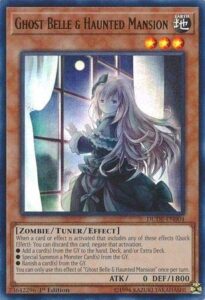 yu-gi-oh! - ghost belle & haunted mansion (alternate art) - dude-en004 - ultra rare - 1st edition - duel devastator