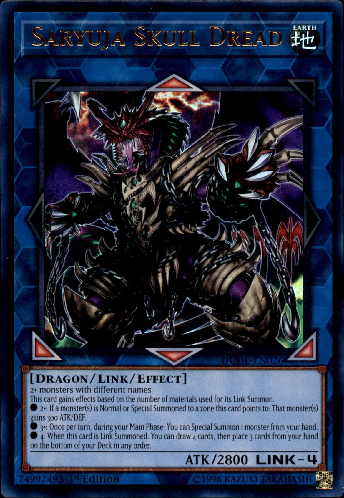 Yu-Gi-Oh! - Saryuja Skull Dread - DUDE-EN026 - Ultra Rare - 1st Edition - Duel Devastator