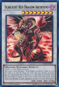 yu-gi-oh! - scarlight red dragon archfiend - dude-en013 - ultra rare - 1st edition - duel devastator