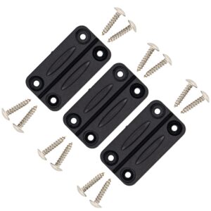 neverbreak parts - 3 pack black igloo cooler hinges replacement with screws | high strength igloo cooler replacement parts | igloo parts kit for ice chests