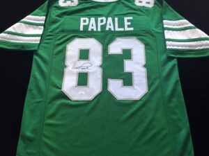 vince papale signed autographed green football jersey with jsa coa - size xl - philadelphia great