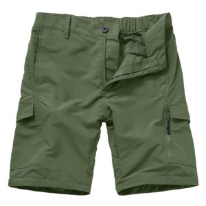 Mens Hiking Pants Convertible Quick Dry Zip Off UPF Lightweight Fishing Travel Camping Safari Pants,Army Green,42