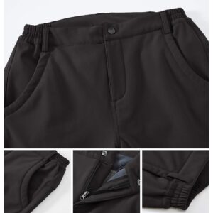 Gopune Women's Waterproof Windproof Outdoor Hiking Snow Ski Insulated Pants (Black,S)