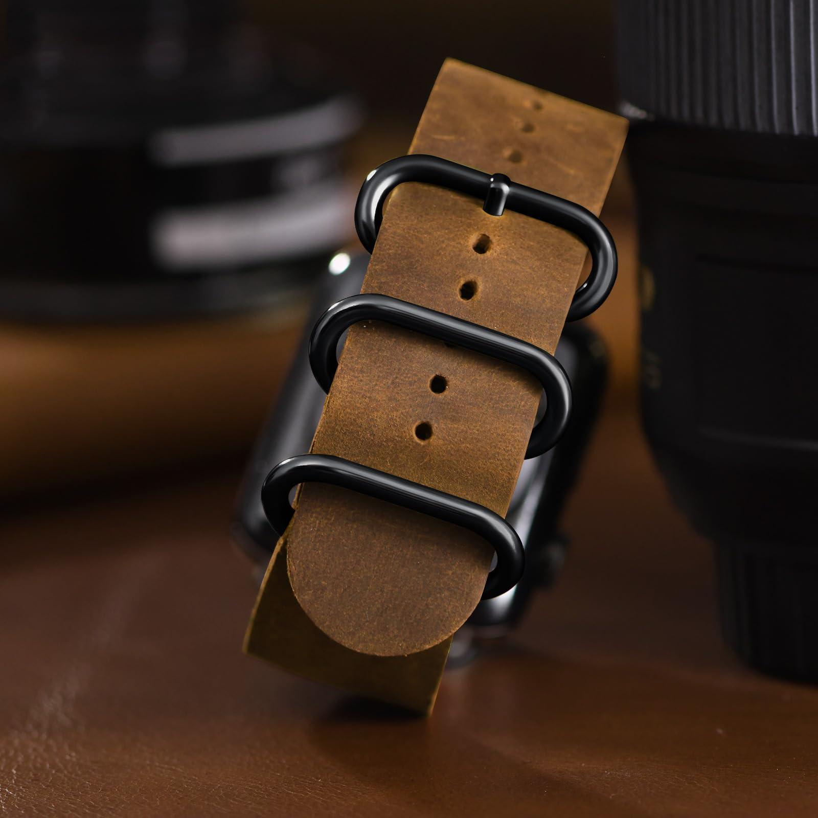 Vintage Leather Bands Compatible with Apple Watch Band 38mm 40mm 41mm 42mm 44mm 45mm 49mm,Genuine Leather Retro Strap Compatible for Men Women iWatch Ultra SE Series 8/7/6/5/4/3/2/1