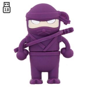 8GB Ninja Model USB 3.0 Flash Drive Memory Stick PenDrive Thumb Drive Jump Drive USB Flash Memory USB 3.0 Drive Ｕ Disk USB Stick Flash Disk Pen Drive - Purple