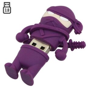 8GB Ninja Model USB 3.0 Flash Drive Memory Stick PenDrive Thumb Drive Jump Drive USB Flash Memory USB 3.0 Drive Ｕ Disk USB Stick Flash Disk Pen Drive - Purple