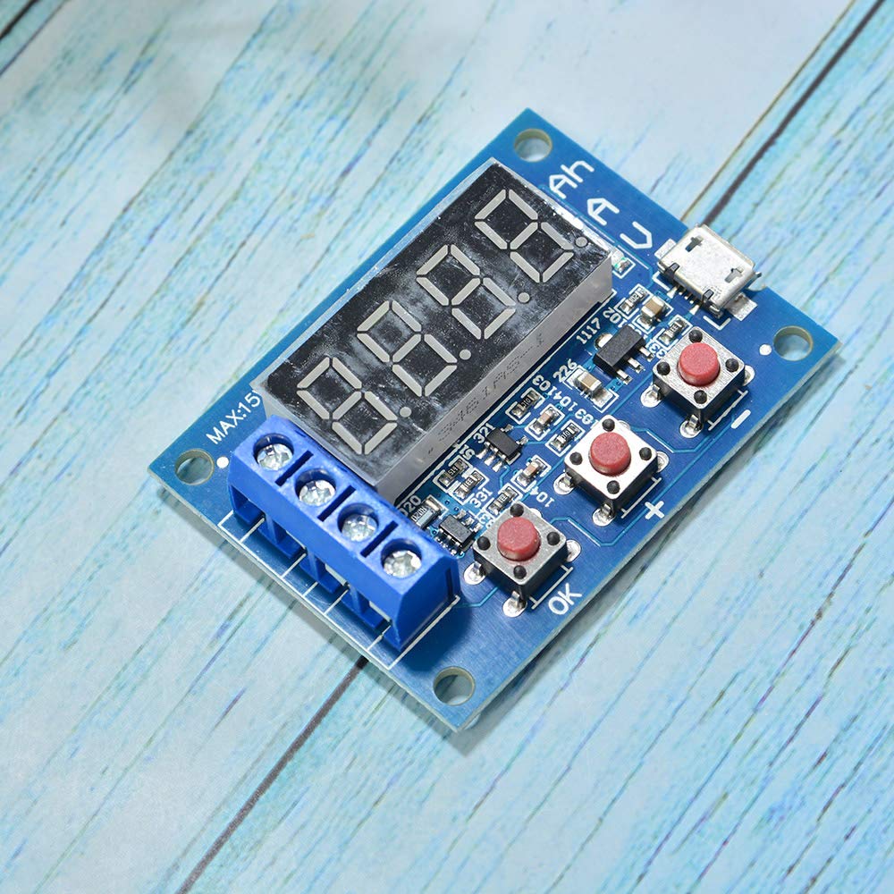 Comimark 1Pcs 1.5v~12v Battery Capacity Meter Discharge Tester 18650 li-ion Lithium Lead-Acid