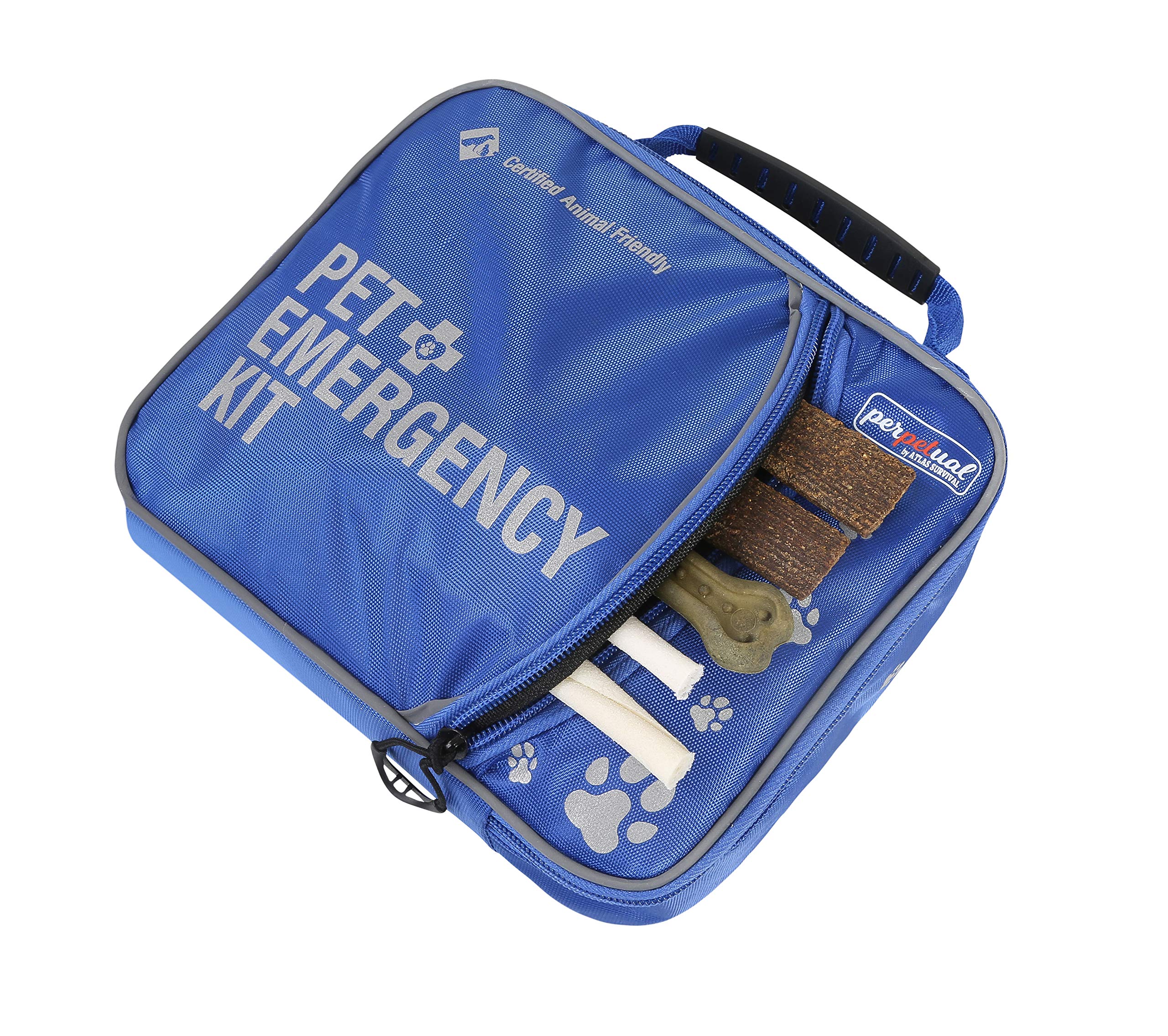 Perpetual Pet First Aid Kit with Vet Wrap, Styptic Powder, Bitter Spray & Veterinary Splint. Ideal for Hiking, Travelling, Camping, Outdoor & Indoor Activities