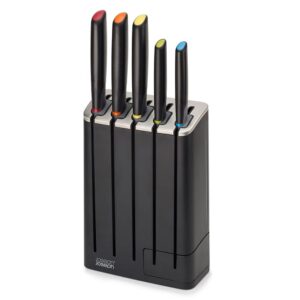 Joseph Joseph Elevate 5-Piece SlimBlock Knife Set, Multicolor