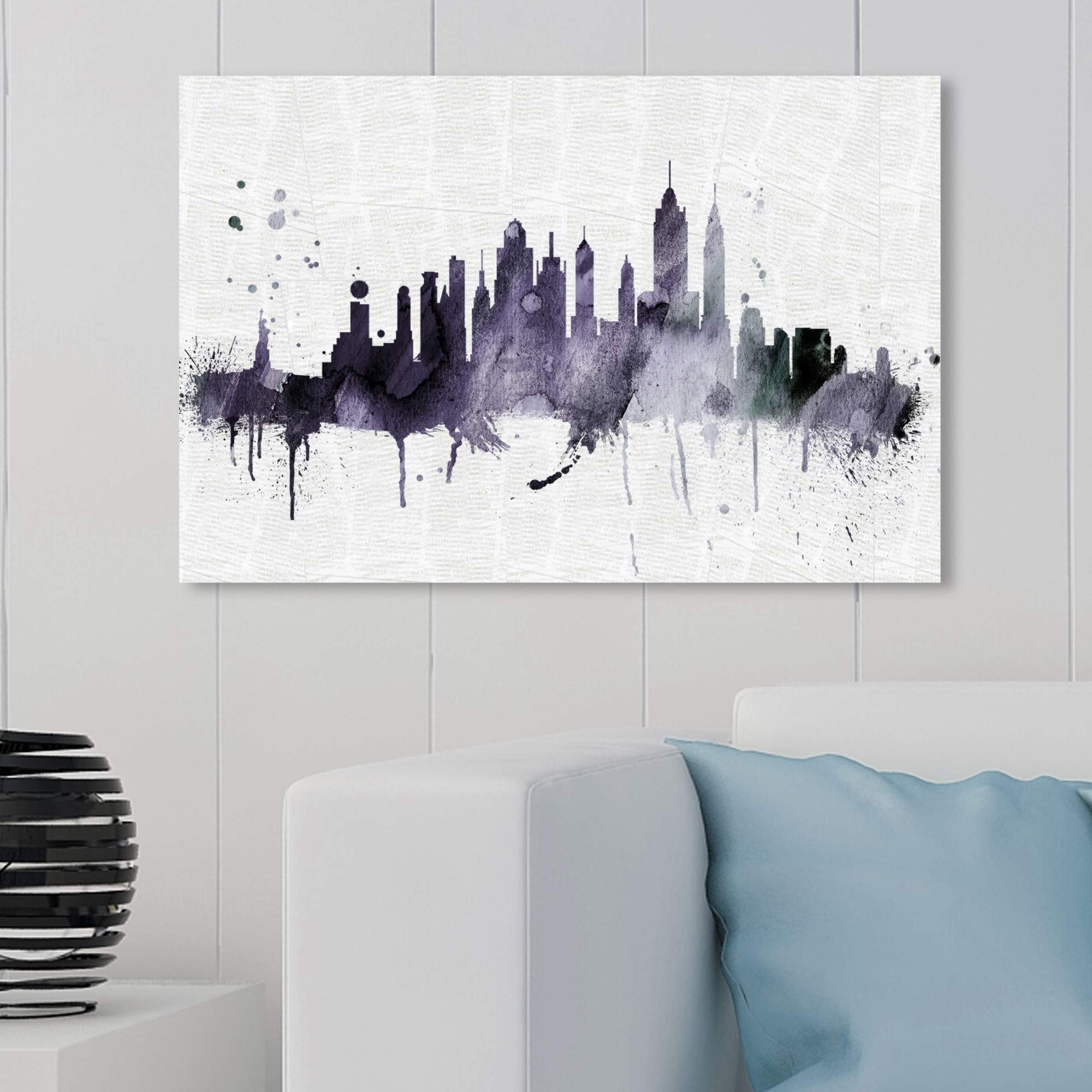 Wynwood Studio Cities and Skylines Wall Art Canvas Prints 'NY Skyline'