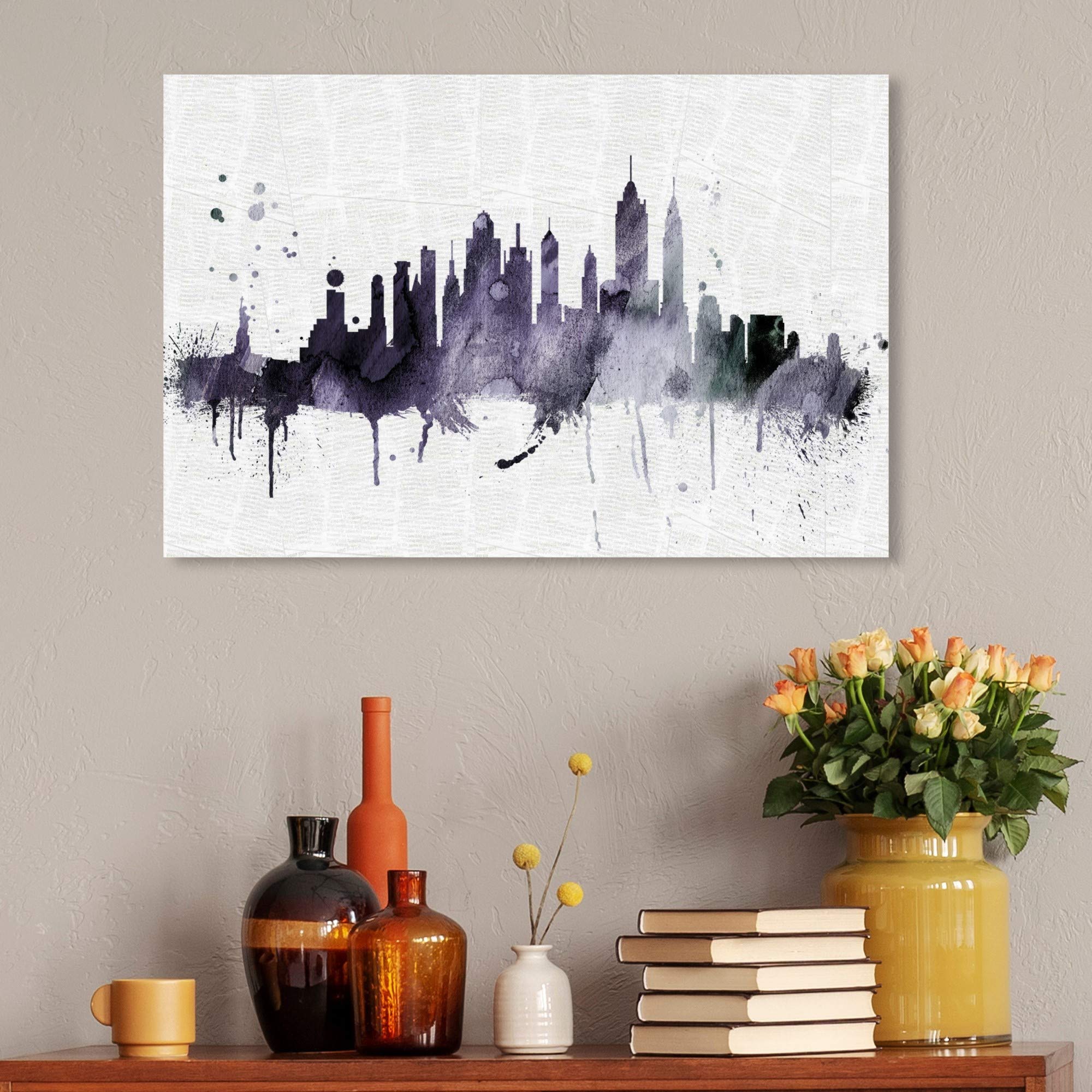 Wynwood Studio Cities and Skylines Wall Art Canvas Prints 'NY Skyline'