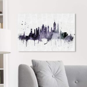 Wynwood Studio Cities and Skylines Wall Art Canvas Prints 'NY Skyline'