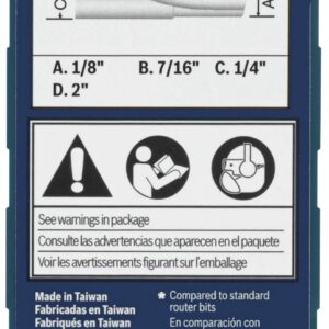 BOSCH 85209MC 1/8 In. x 7/16 In. Solid Carbide Single-Flute Straight Router Bit