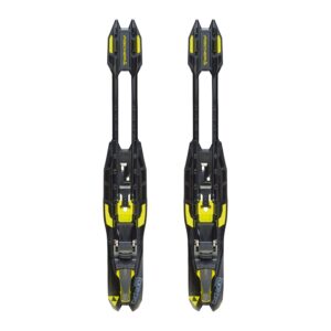 fischer race pro classic ifp no tools installation cross-country nordic ski binding, black/yellow