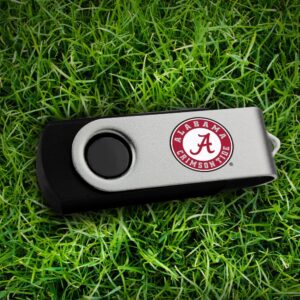1GB Custom USB Flash Drives Personalized with Your Logo - for Promotional Use - Swivel - Red Body/Silver Clip - 20 Pack