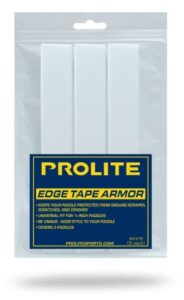 prolite pickleball paddle - edge tape armor (white, 3-pack)