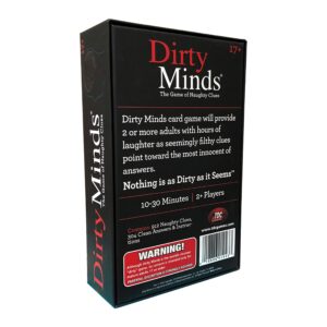 TDC Games Dirty Minds Card Game, Hilariously Twisted Party Card Game, Card Game for Bachelorette Parties, Party Games for Game Night, Naughty Clues with Clean Answers