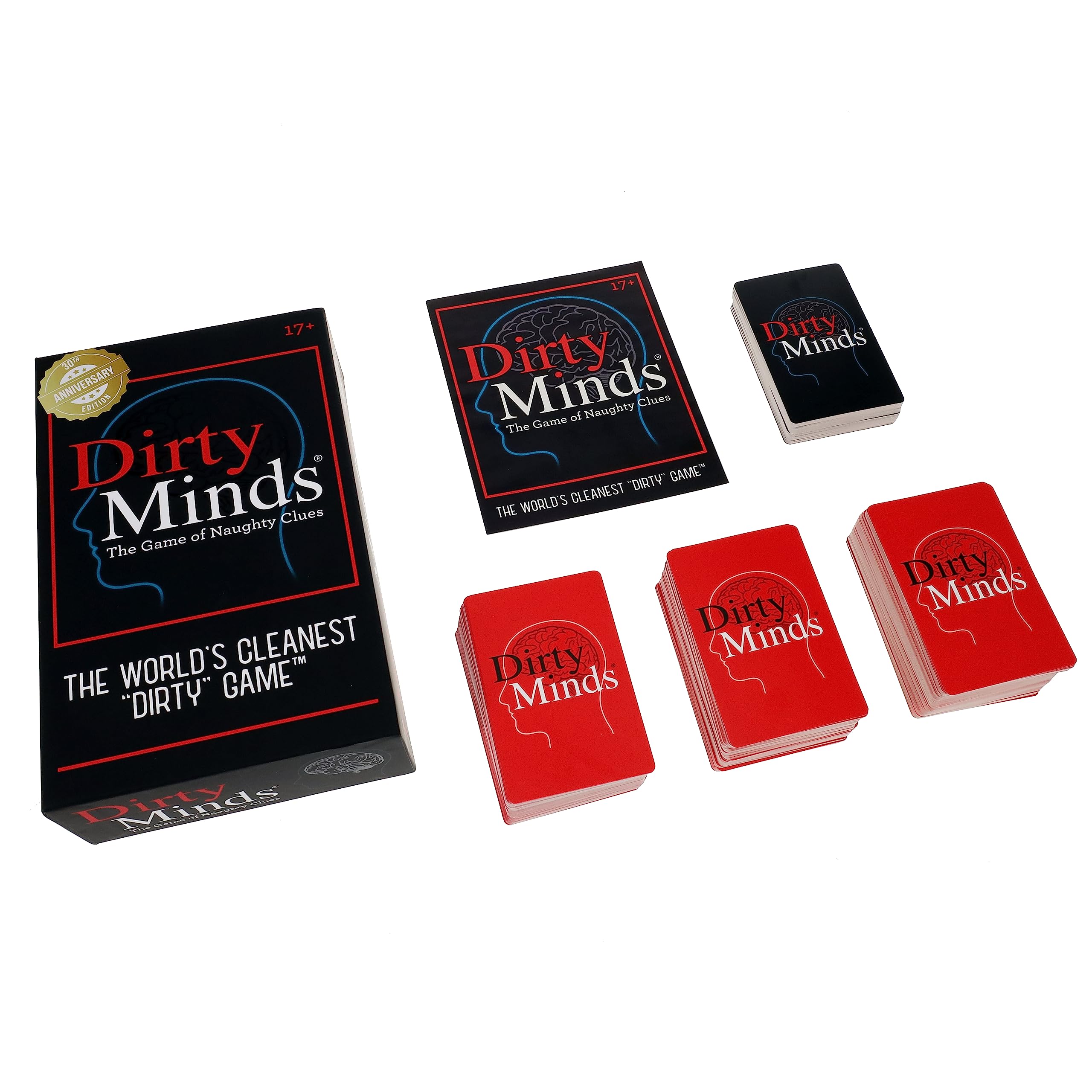 TDC Games Dirty Minds Card Game, Hilariously Twisted Party Card Game, Card Game for Bachelorette Parties, Party Games for Game Night, Naughty Clues with Clean Answers