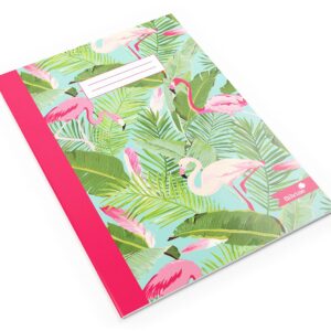 Silvine A4 Notebooks in 4 Assorted Marlene West Designs. 80 Pages, Lined with Margin. Ref NBA4SG [Pack of 12], Summer Garden