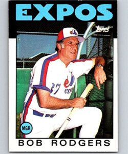 1986 topps #171 bob rodgers uer nm-mt expos