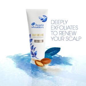 Head & Shoulders Supreme, Exfoliating Scalp Scrub Treatment, with Argan Oil and Vitamin E, 3.3 Fl Oz