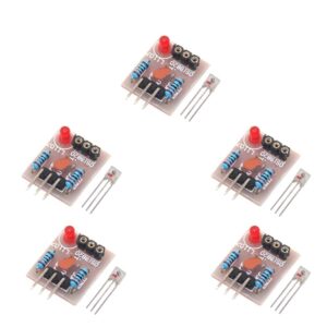 koobook 5pcs laser receiver sensor module board non-modulator tube for arduino