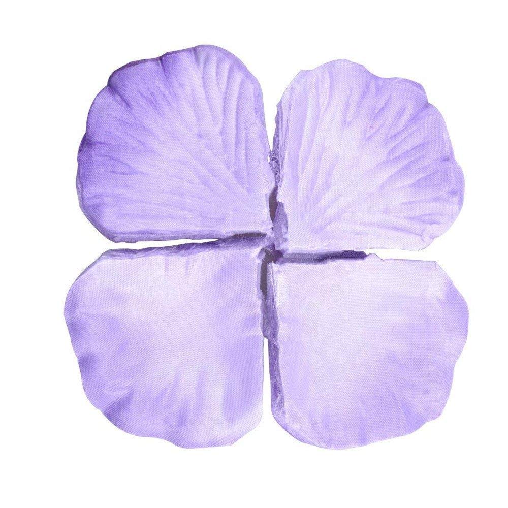 PASYOU 2000 Pcs Silk Petals, Artificial Rose Flower Petal Vase Home Decor Wedding Bridal Valentine's Day Decoration Garden Party Ceremony Wholesale - Purple White